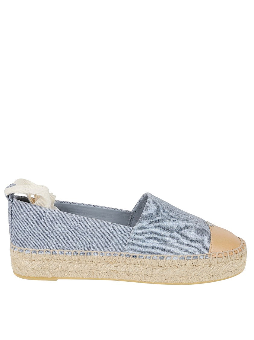 Ankle-Strap Flat Shoes With Jute Sole