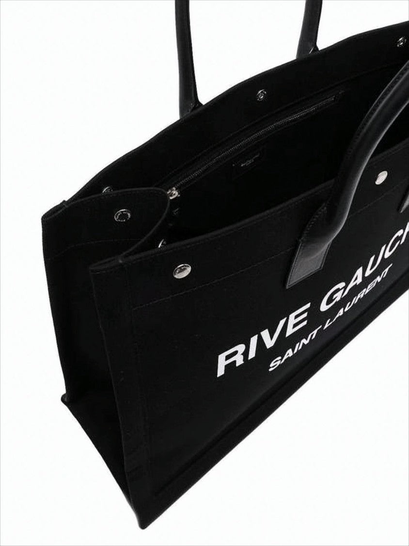 Large Rectangular Tote Bag with Rounded Handles