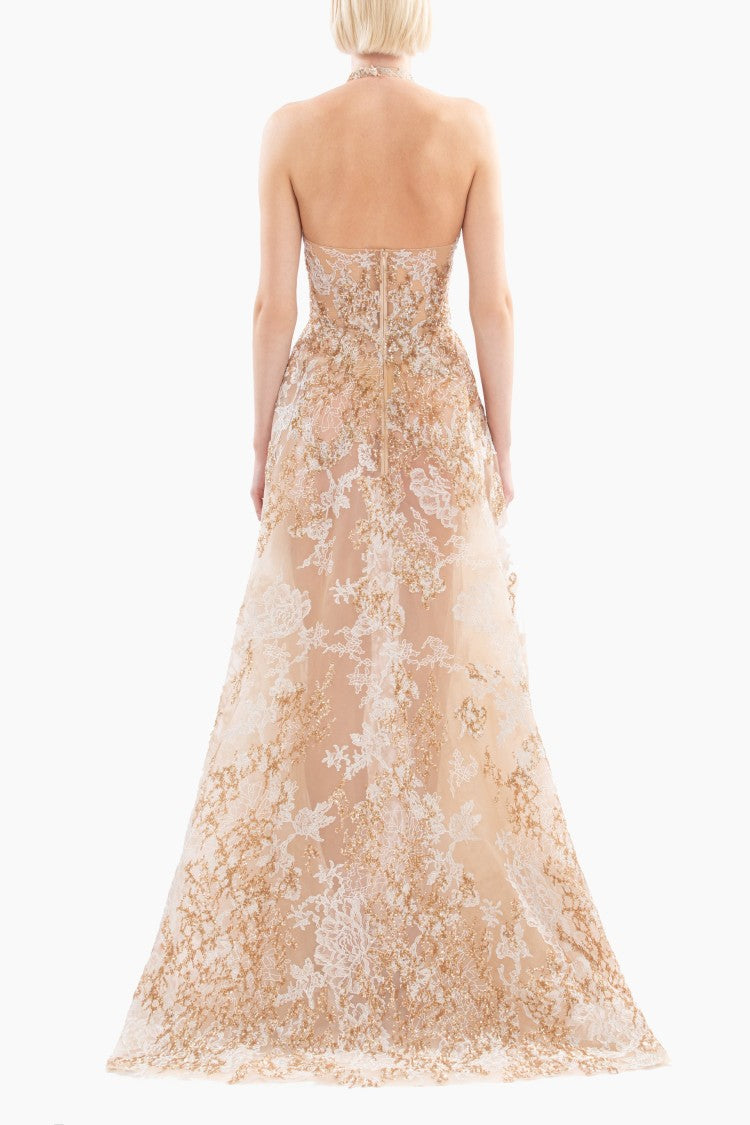 Embroidered Long Dress