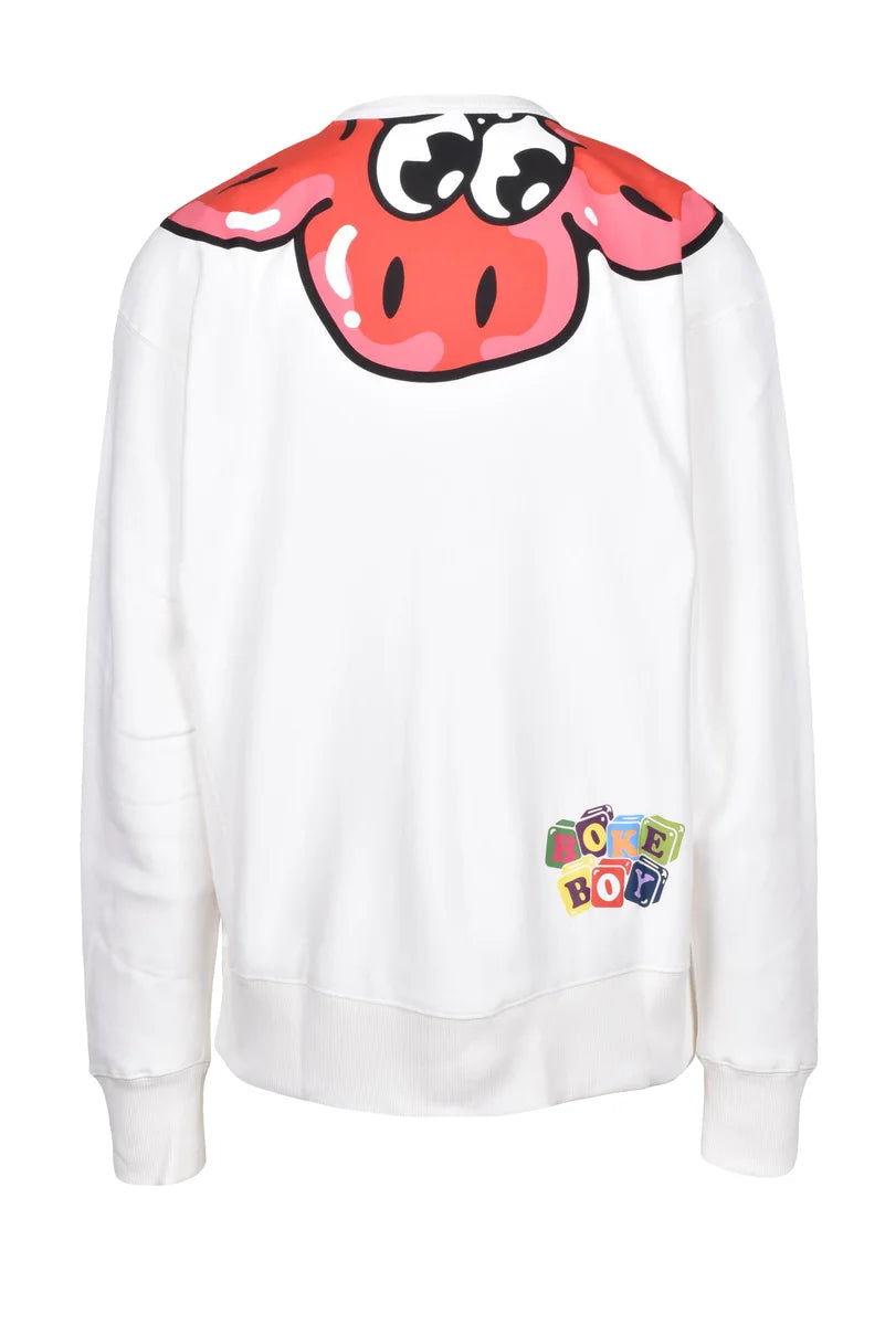 Cotton Sweatshirt - White