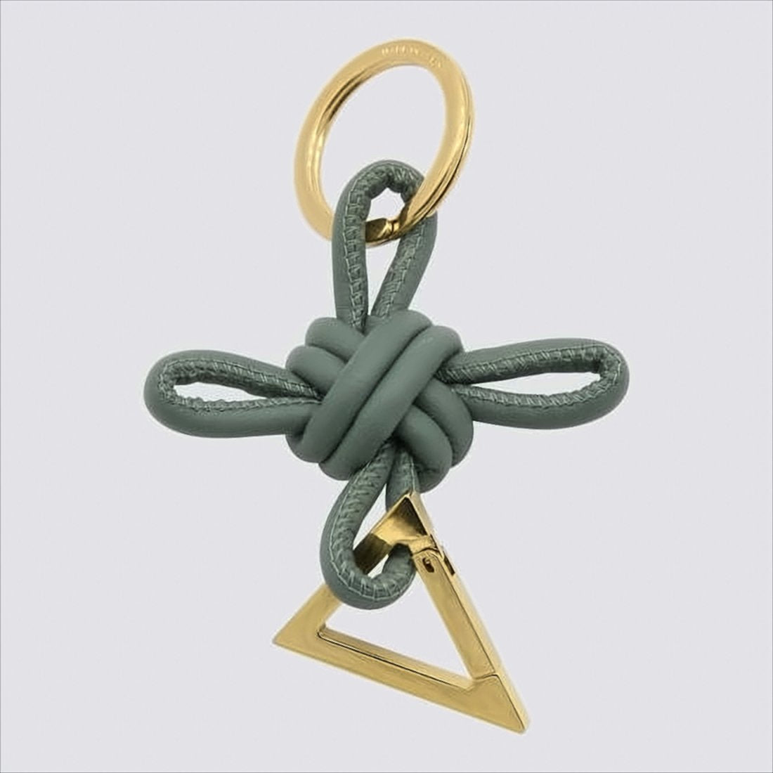 Knotted Lambskin Leather Keyring