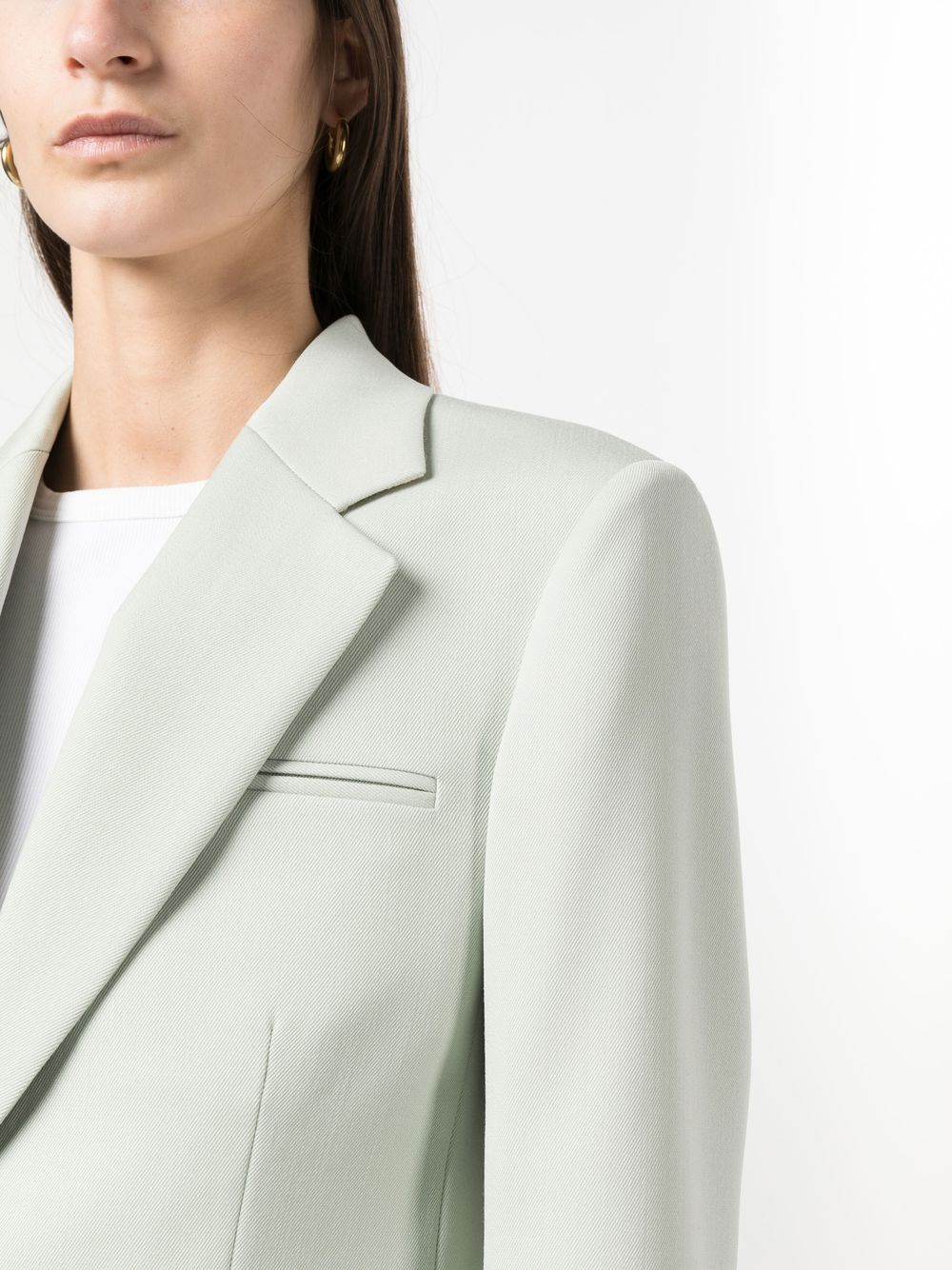 Light Green Virgin Wool Blazer