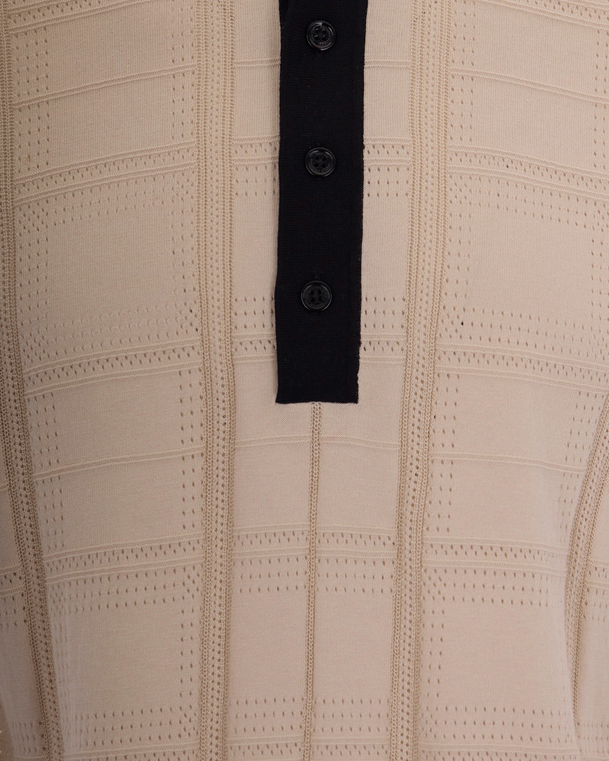 Paolo Pecora Perforated Contrast Polo