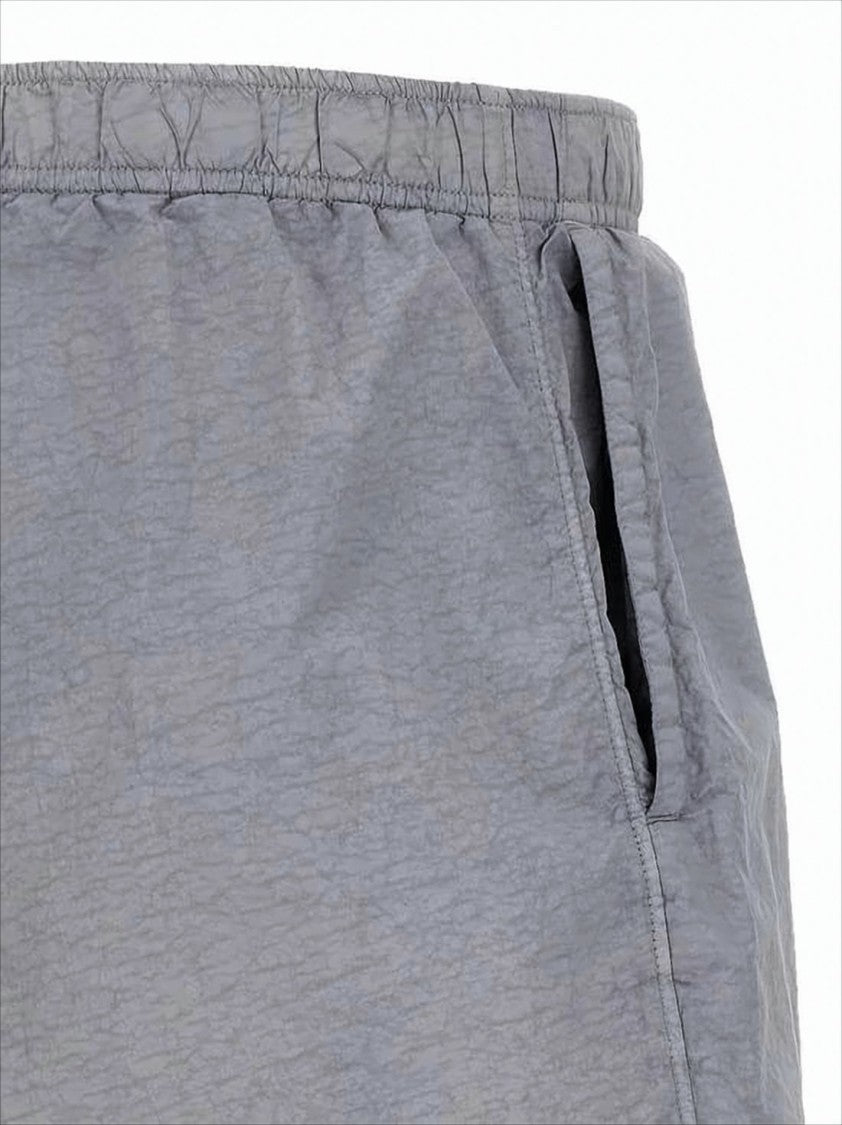 Relaxed-Fit Swim Shorts with Textured Fabric