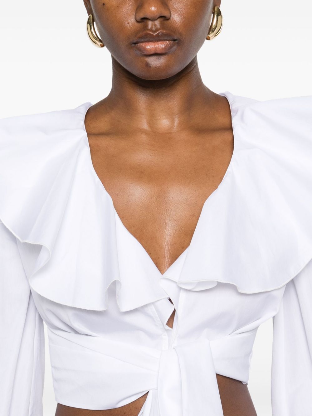 Cropped White Top