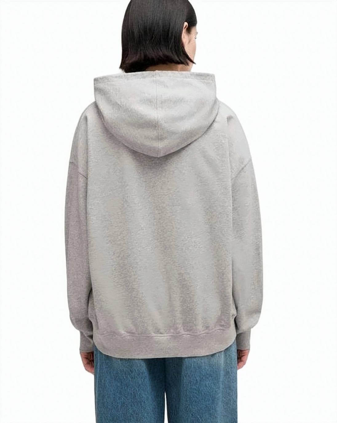 Relaxed-Fit Gray Organic Cotton Hoodie