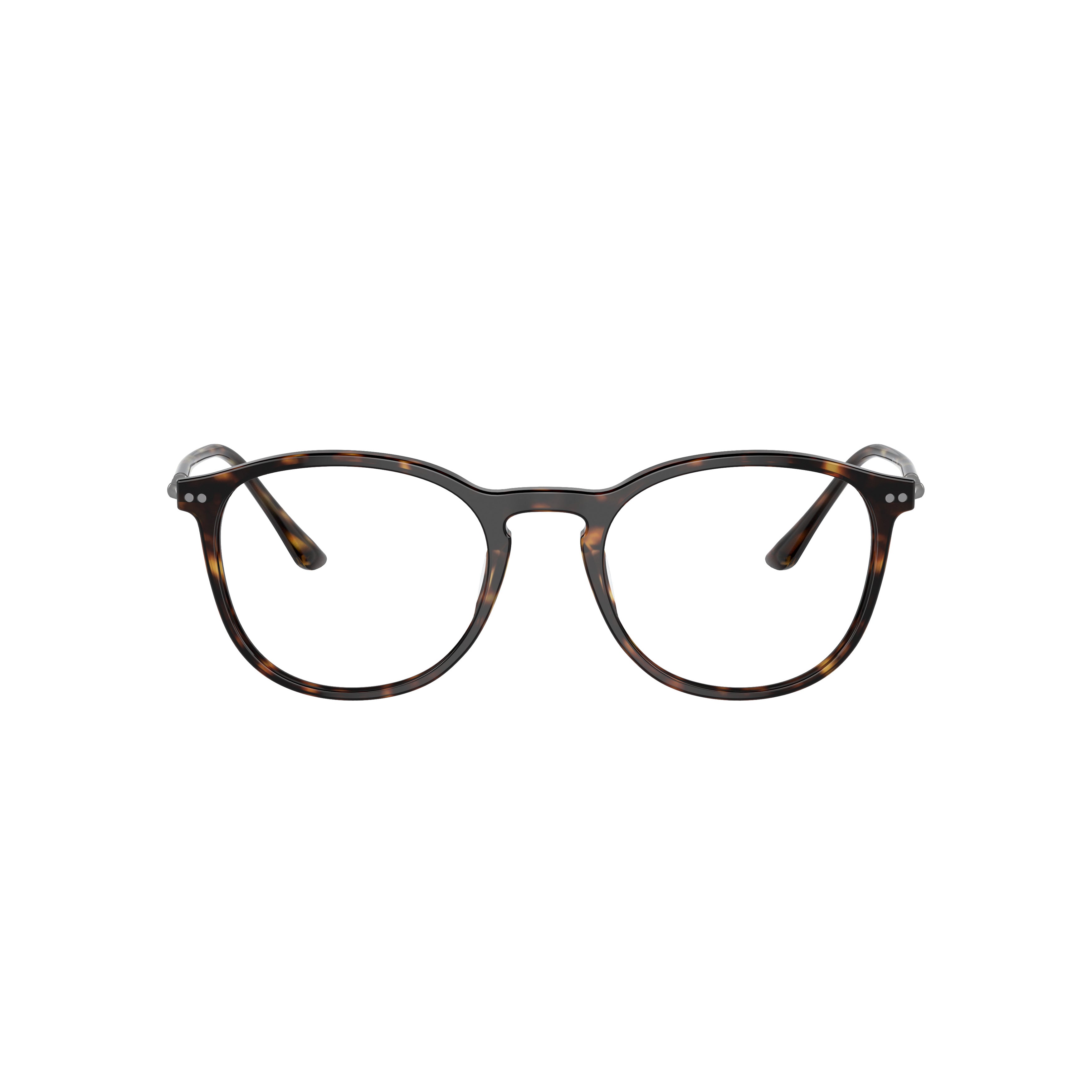 0ar7125 Tortoiseshell Pattern Acetate Eyeglasses with Slim Metal Accents