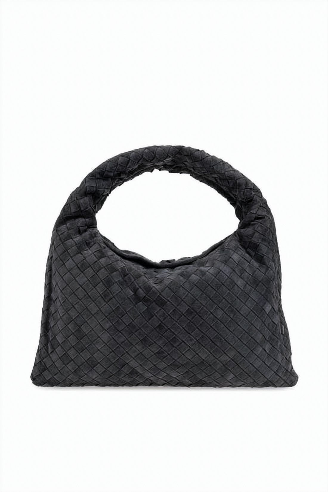 Woven Calf Leather Slouchy Tote Bag