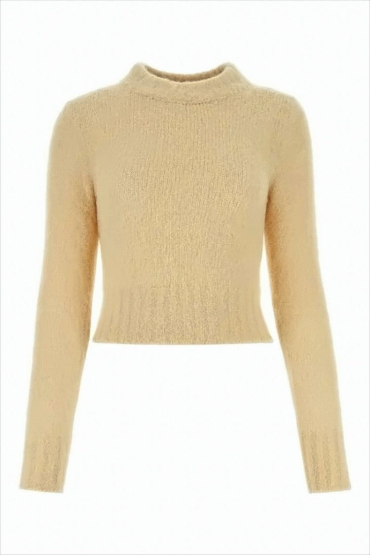 Cropped Sweater with Soft Texture