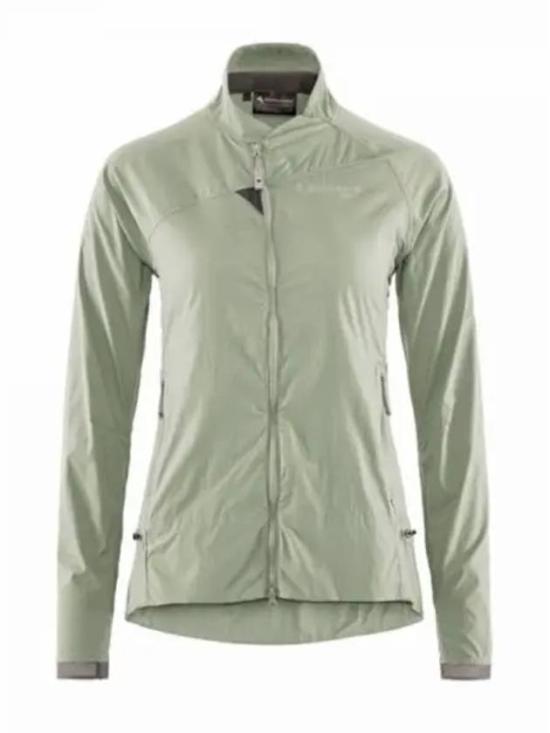 Minimalist Green Jacket with High Collar
