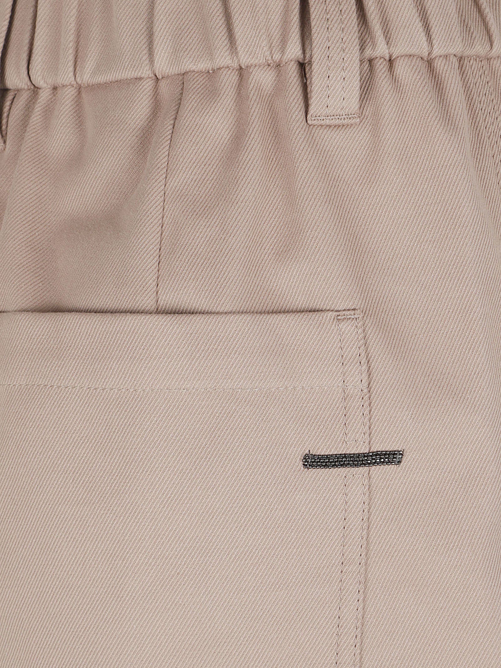 Relaxed Fit Cropped Trousers