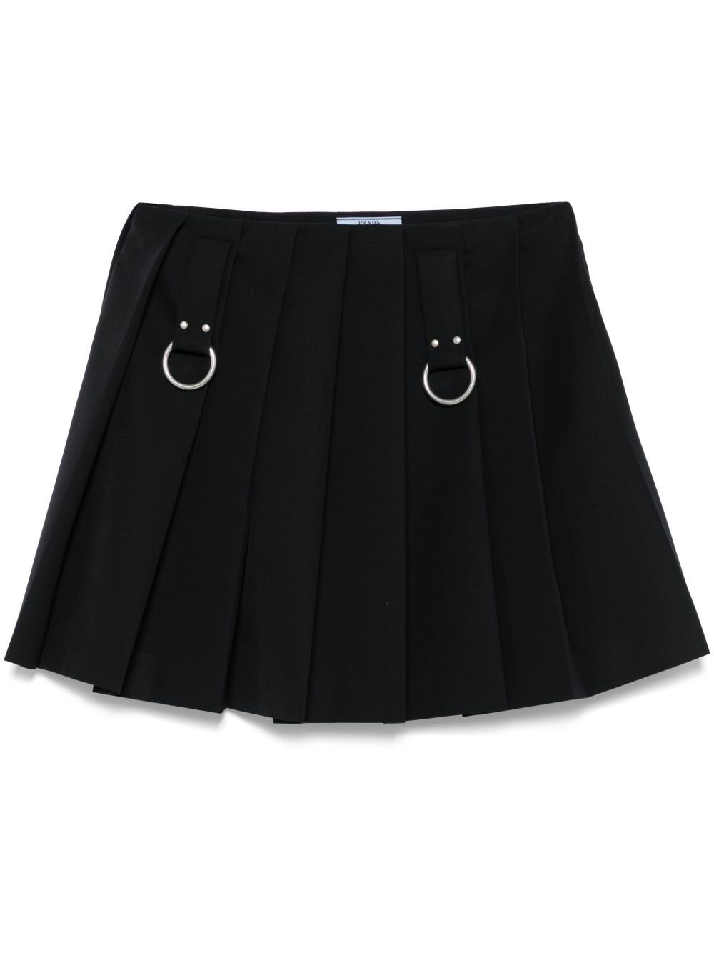 Midnight Blue Pleated Skirt With Removable Underskirt
