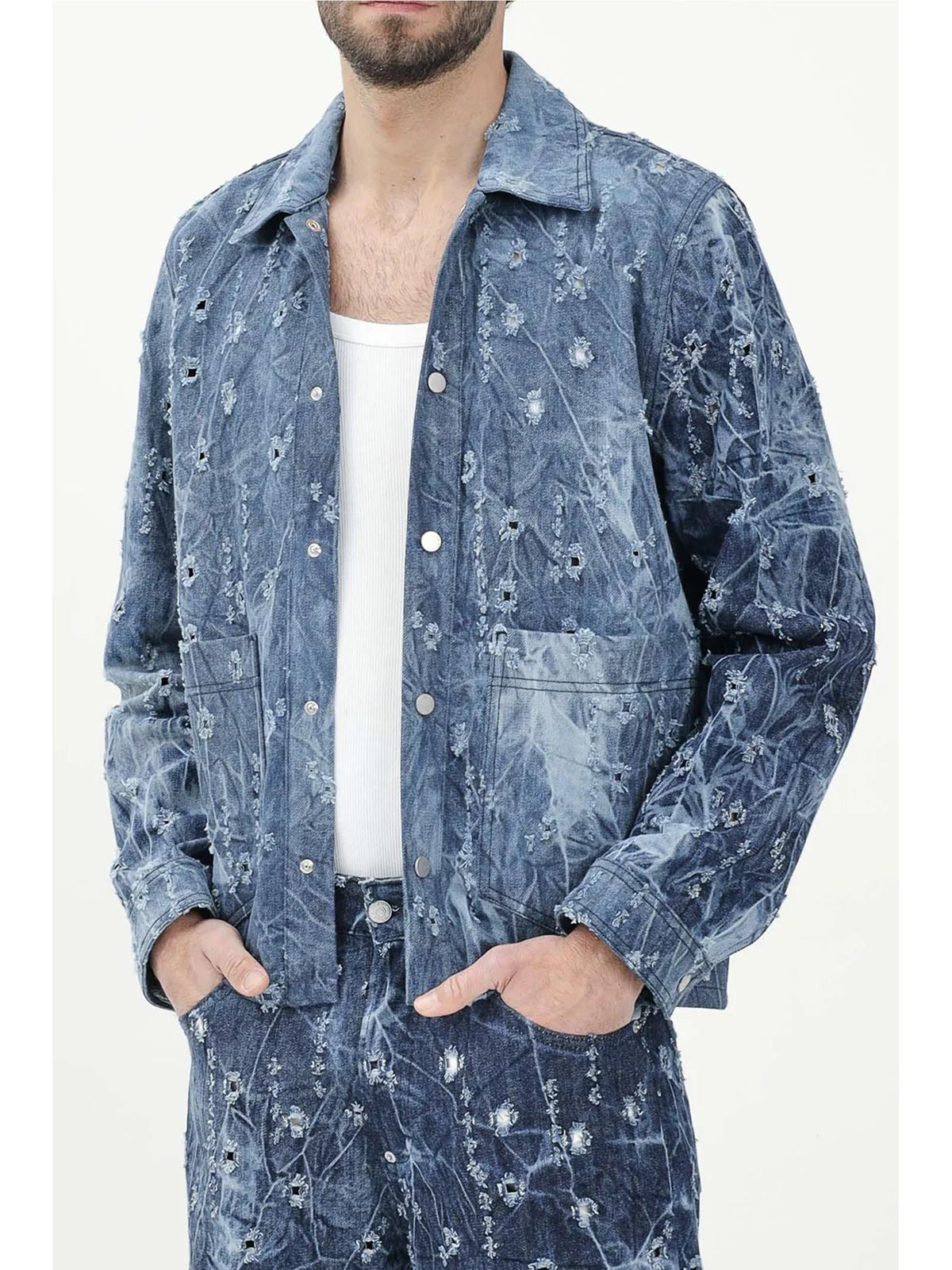 Blue Cotton Denim Jacket