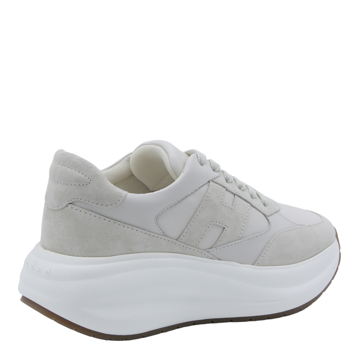 Sneakers With Sculpted White Sole