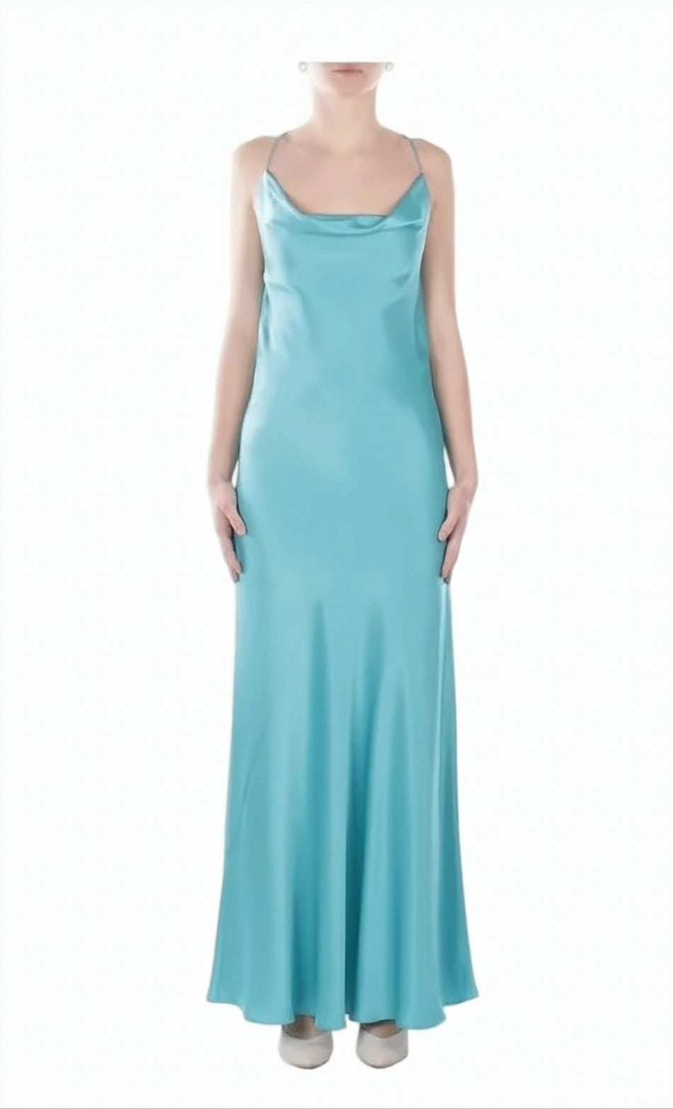 Farro Satin Open Back Dress
