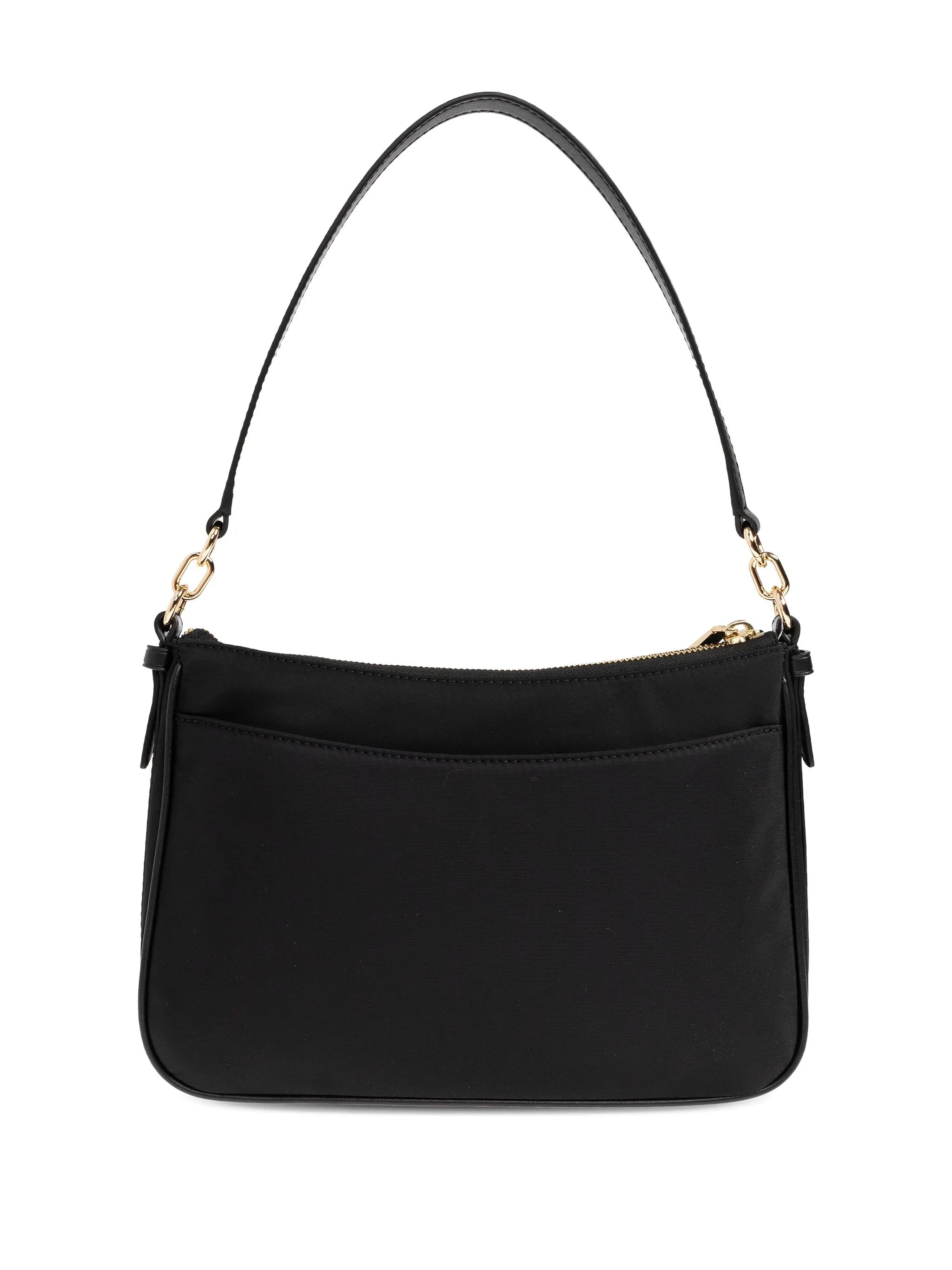 Black Pochette Rectangular Smooth Leather Bag