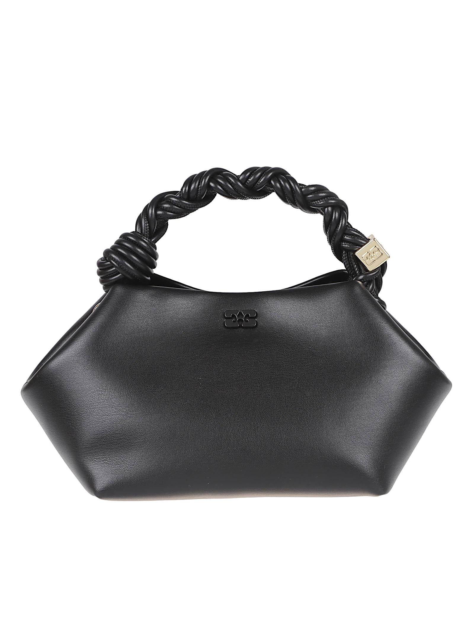 Black Handbag with Twisted Handle