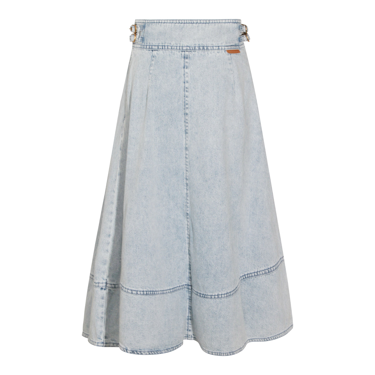 Light Blue Cotton Skirt