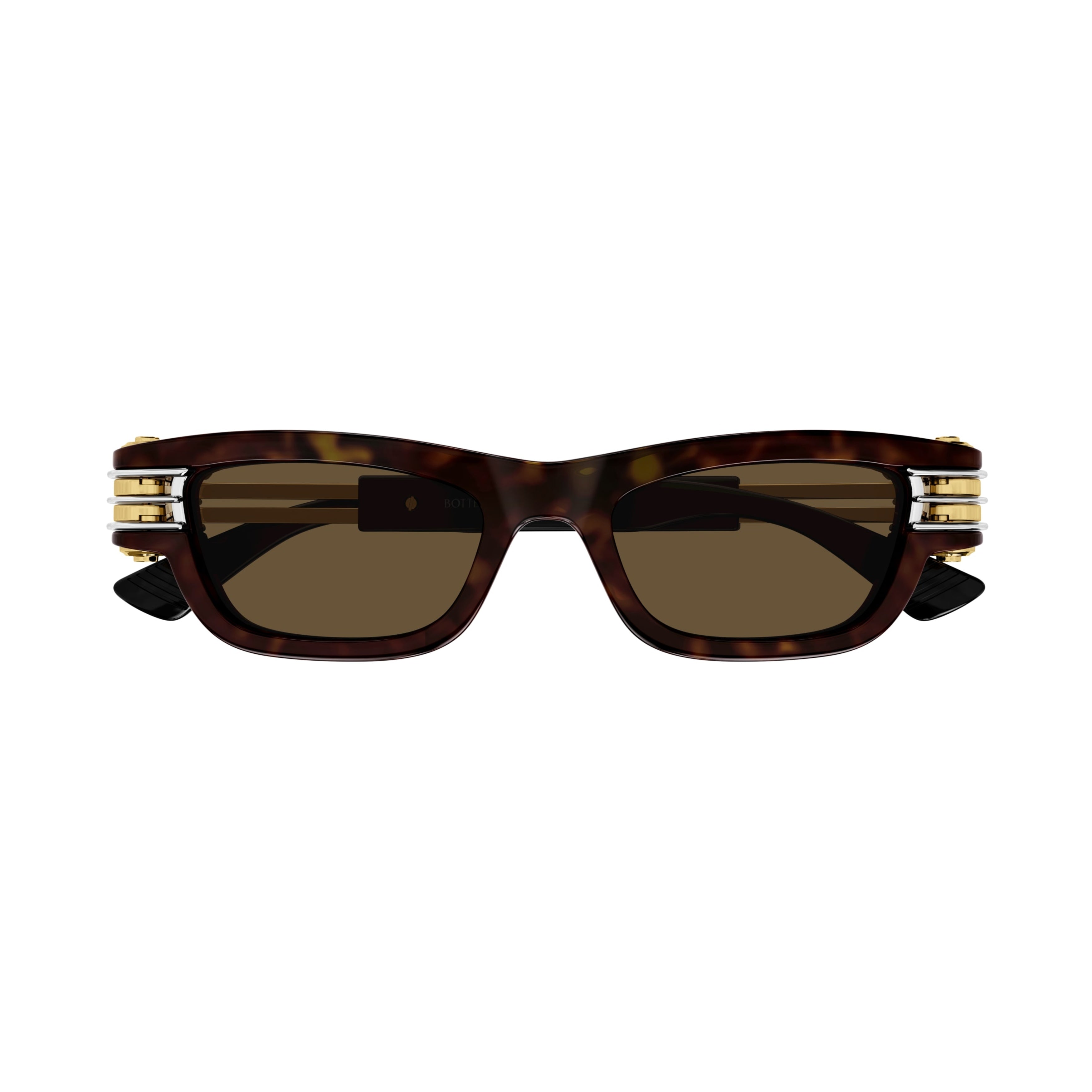 Bv1308s Rectangular Tortoiseshell Sunglasses
