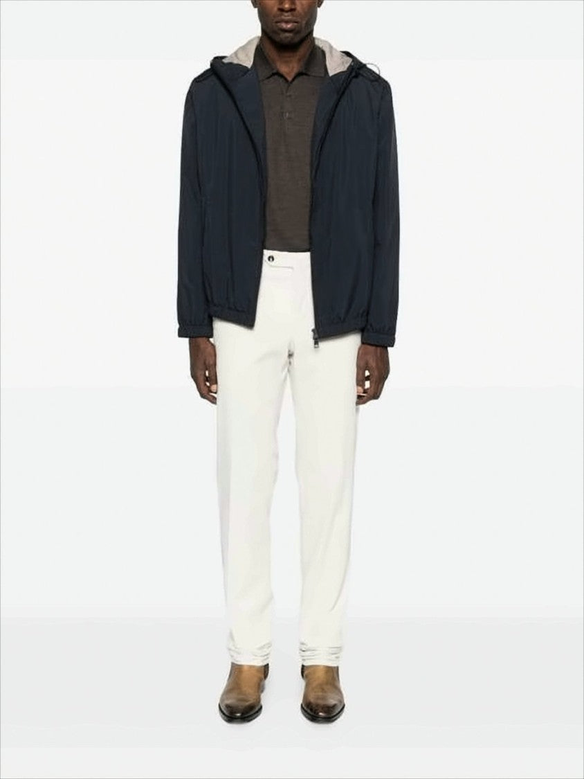 Lightweight Matte Finish Lardini Jacket With Adjustable Hood