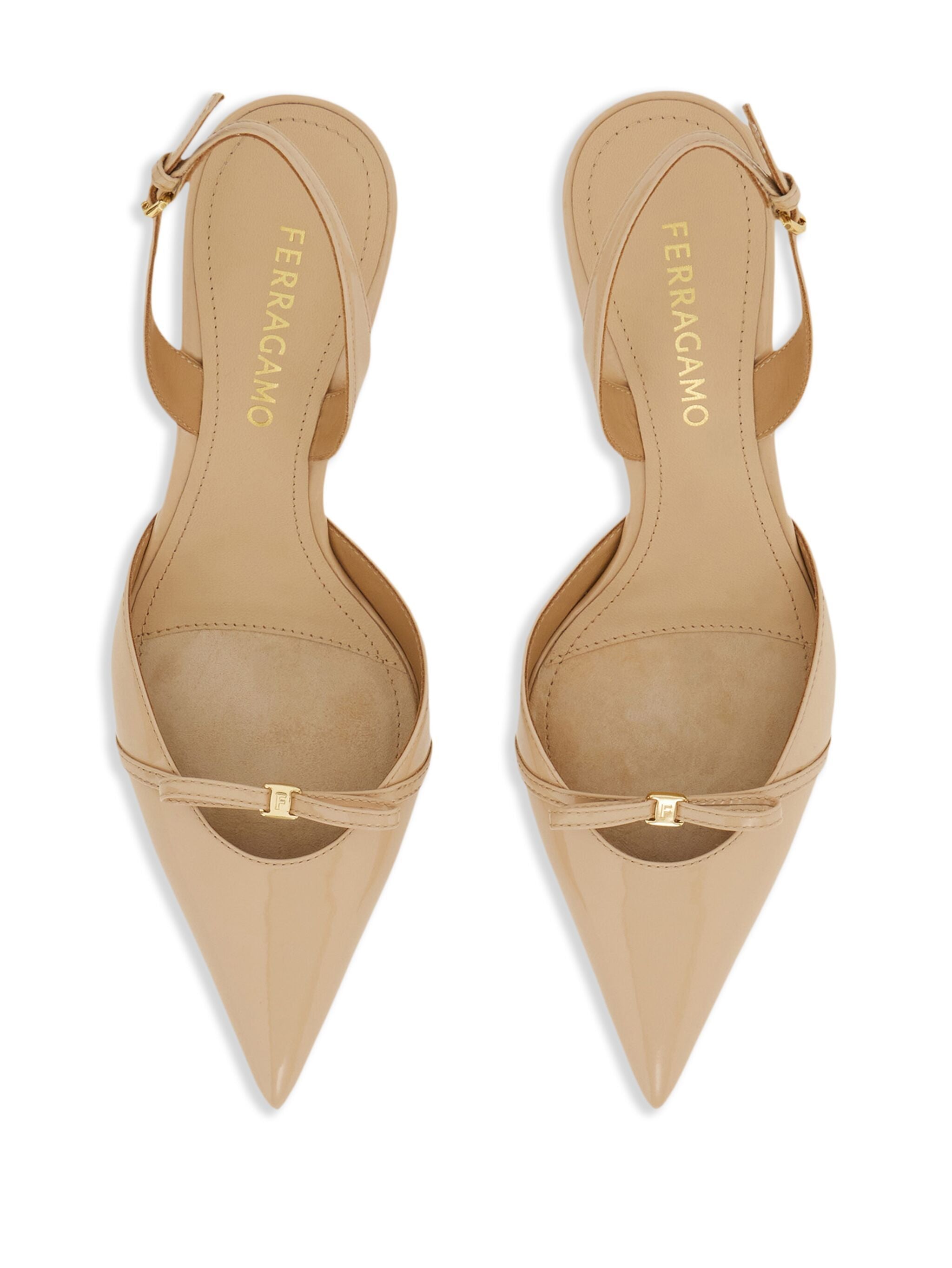 Black Gylla Pointed Toe Patent Pumps