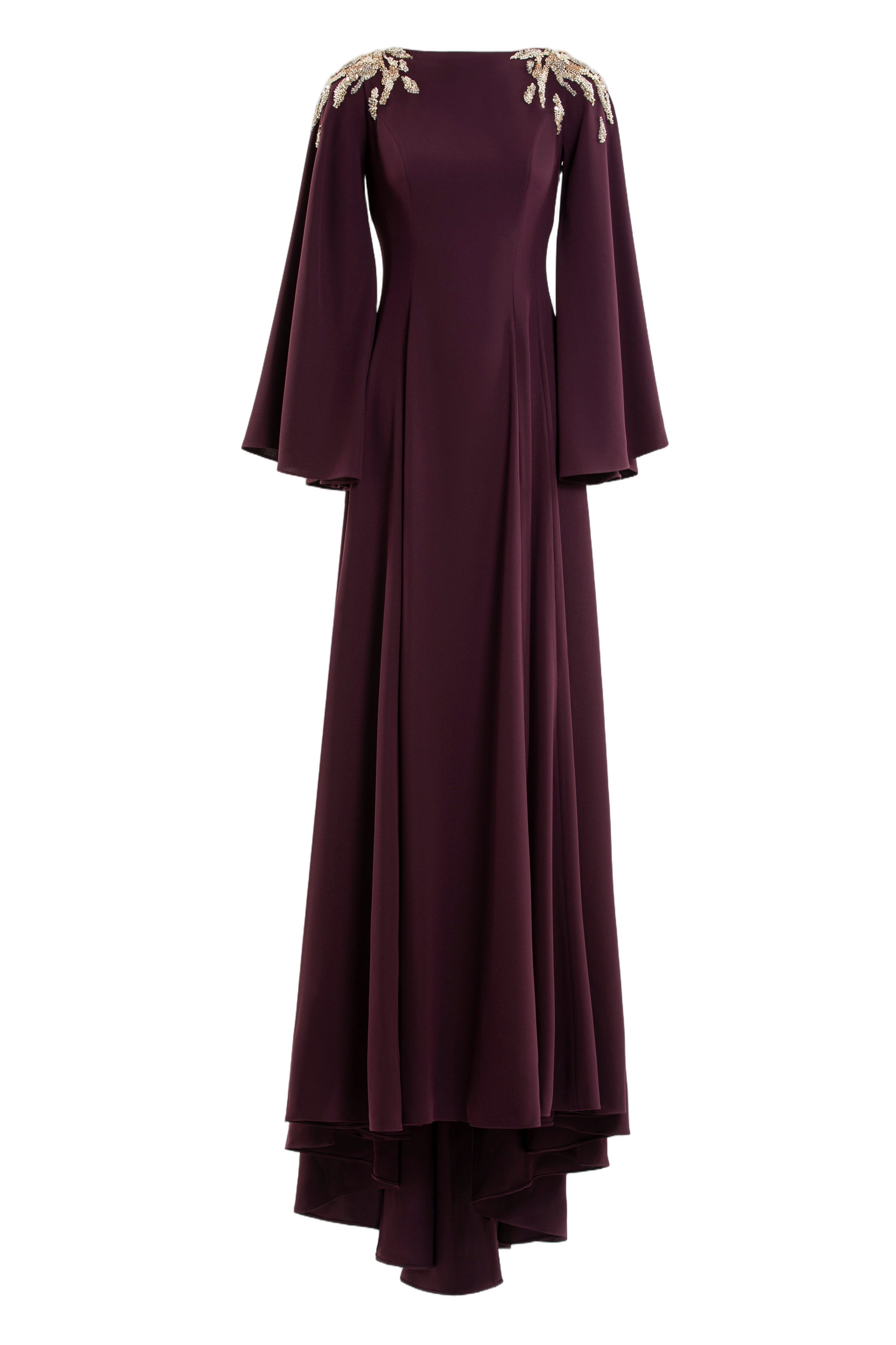 Embellished Crepe Kaftan