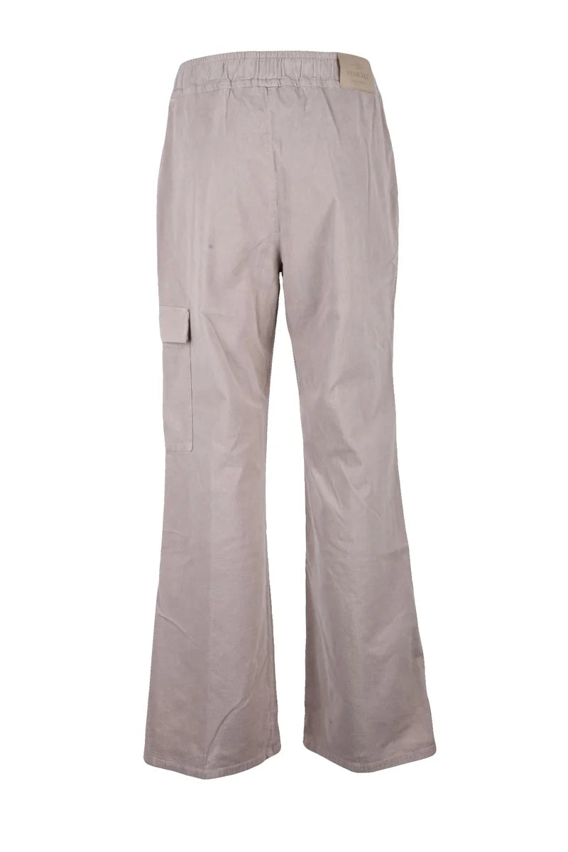 Velvet Pink Cargo Trousers