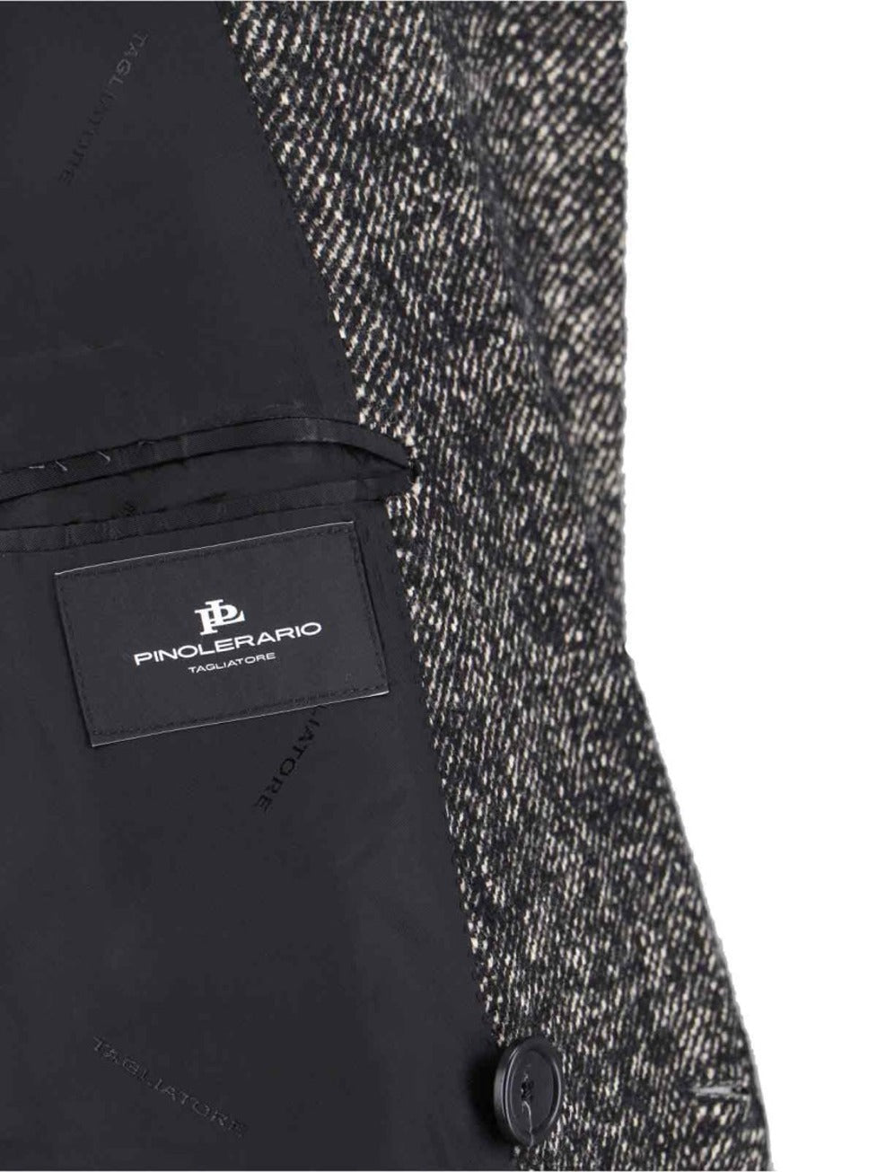 "Pino Lerario" Double-Breasted Coat Black
