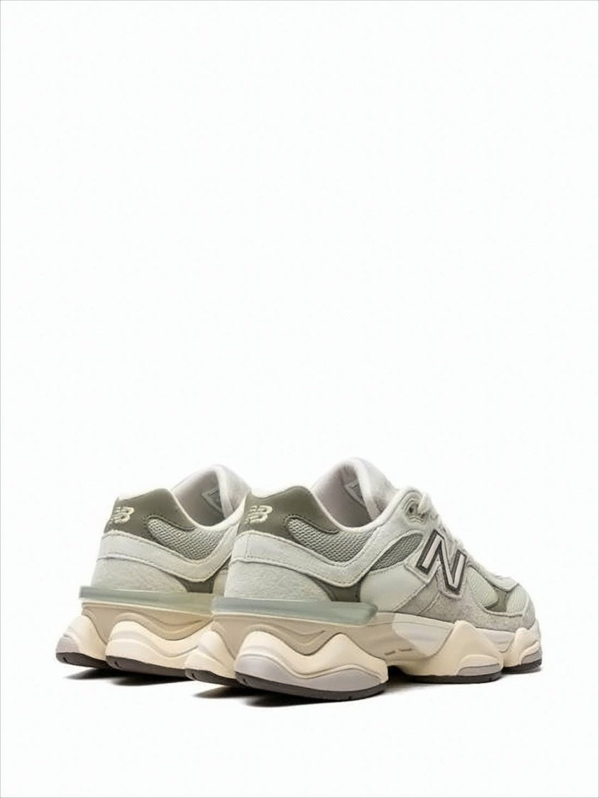 Layered Mesh and Suede Sneakers