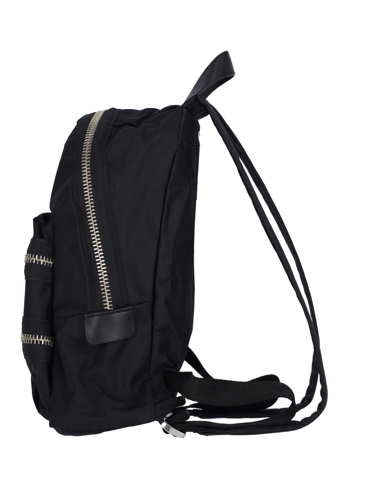 Black The Biker Medium Nylon Backpack