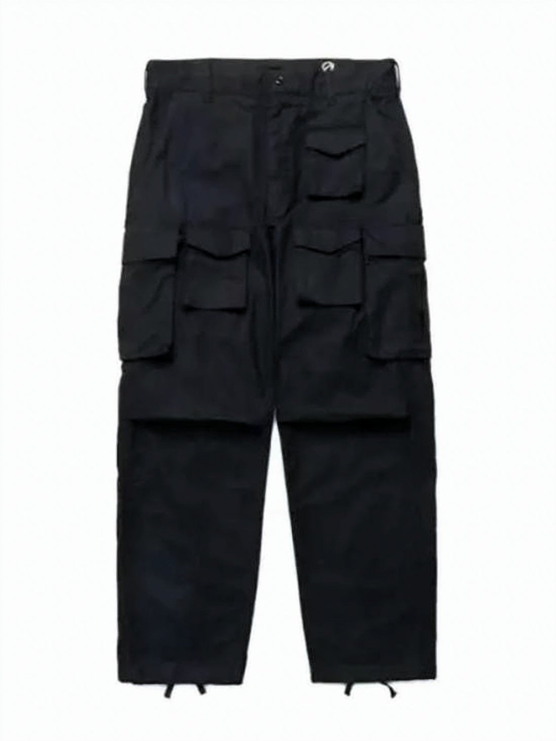 Cargo Pants with Flap Pockets and Adjustable Hem
