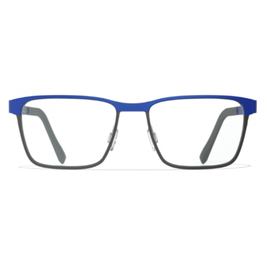 Bf961 Waterford Rectangular Frame Eyeglasses with Bold Blue Rim