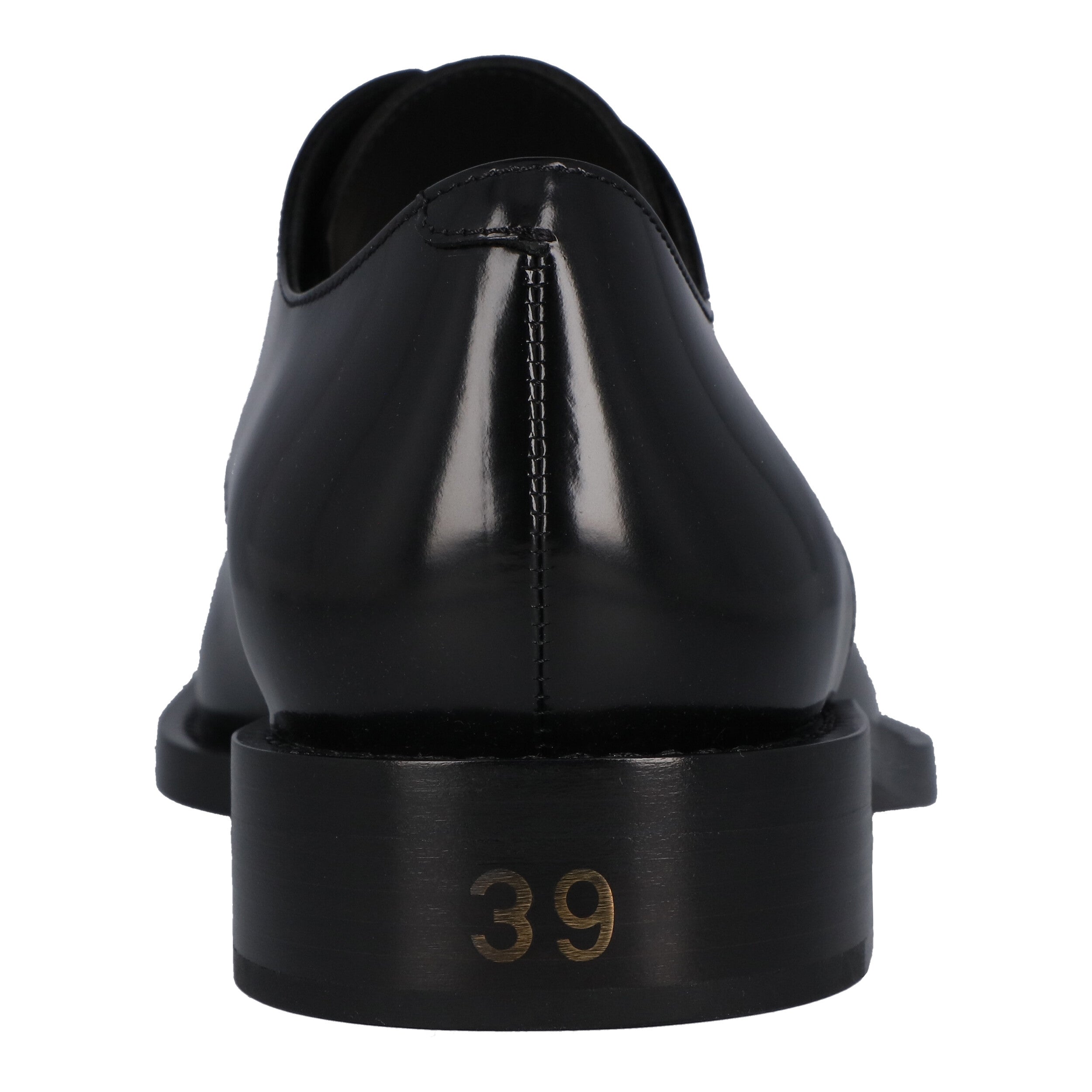 Rim Hi-Shine Derby Shoes Black