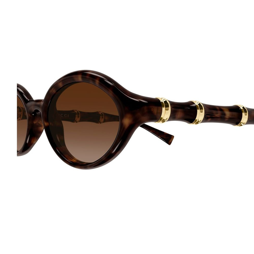 Oval-Shaped Retro-Inspired Sunglasses with Gold Accents GG2059S Linea Sign
