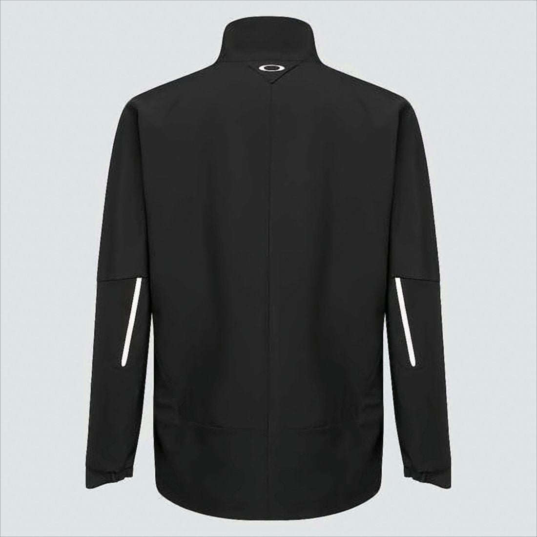 Fitted Polyester Jacket with High Collar