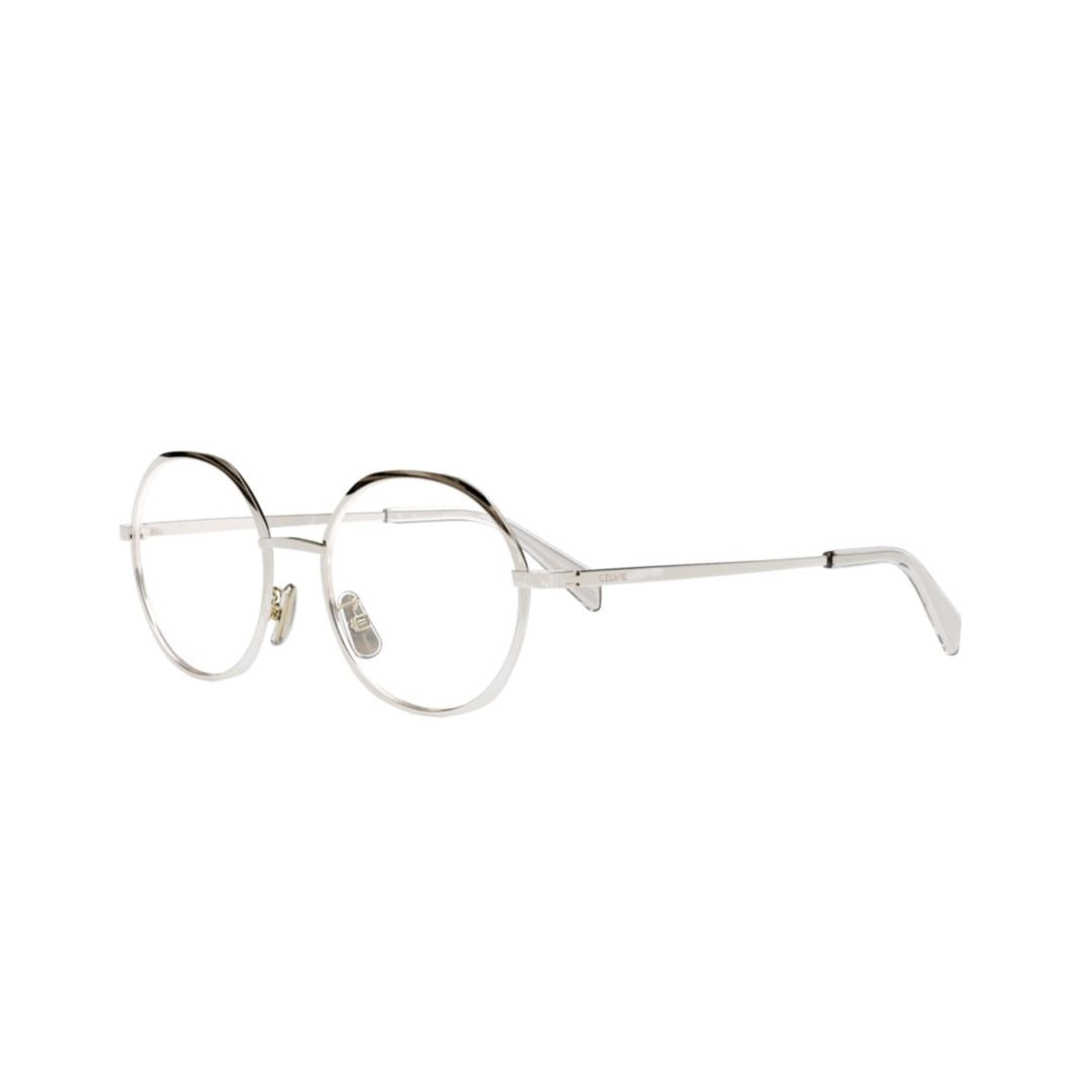 Cl50133u Round Silver Metal Eyeglasses