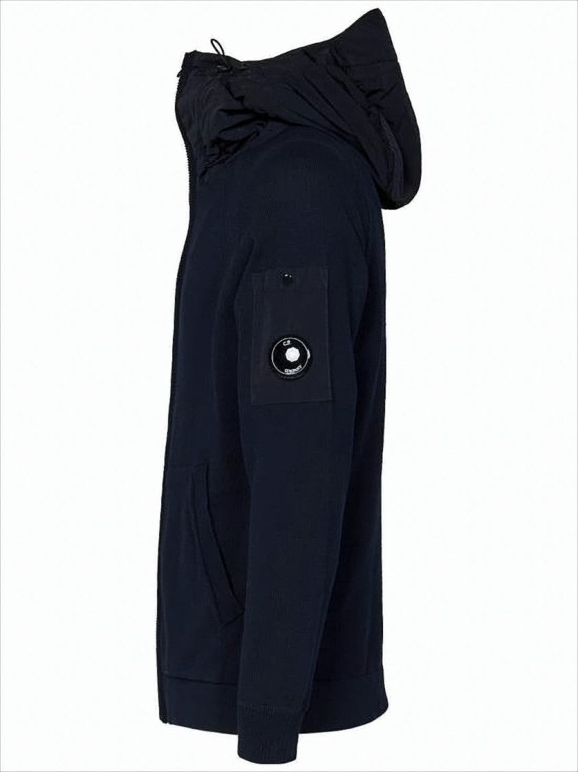 Full-Zip Jacket With Textured Fabric And Lens Detail