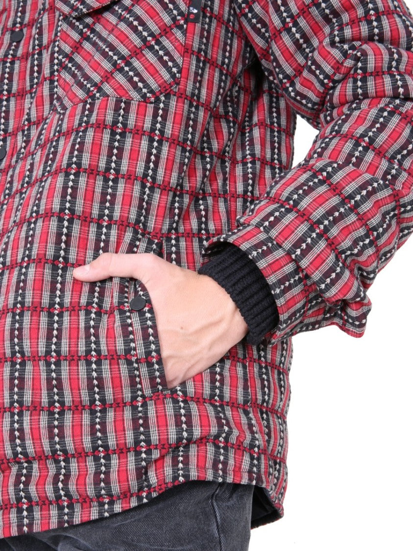 Quilted Padded Shirt With Removable Hood