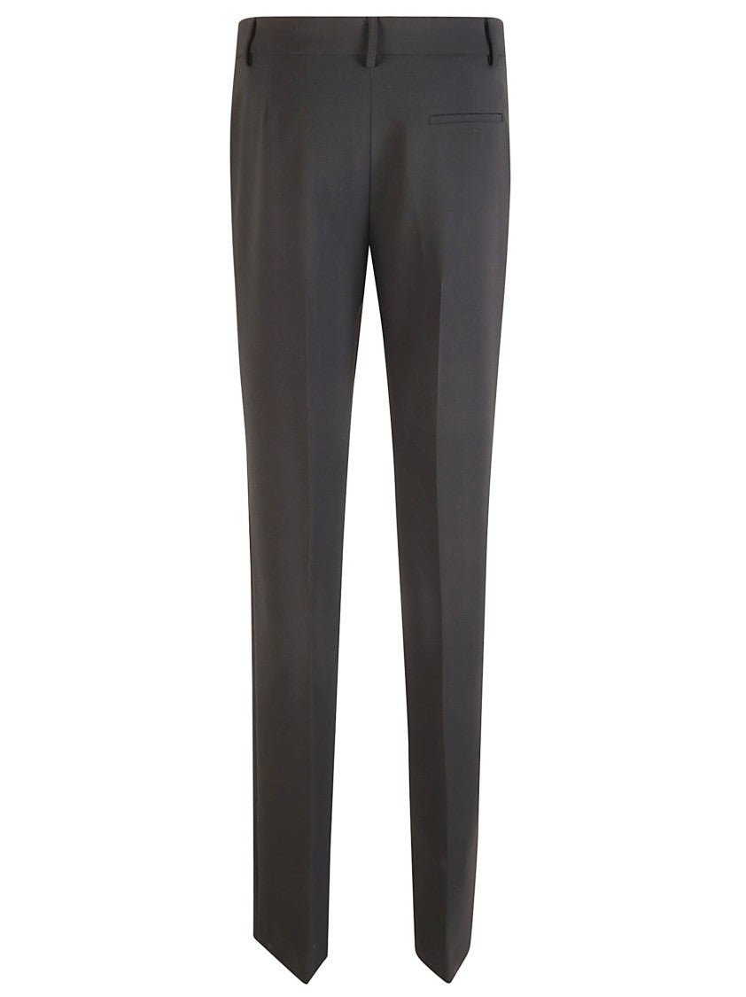 Tailored Black Trousers With Classic Waistband