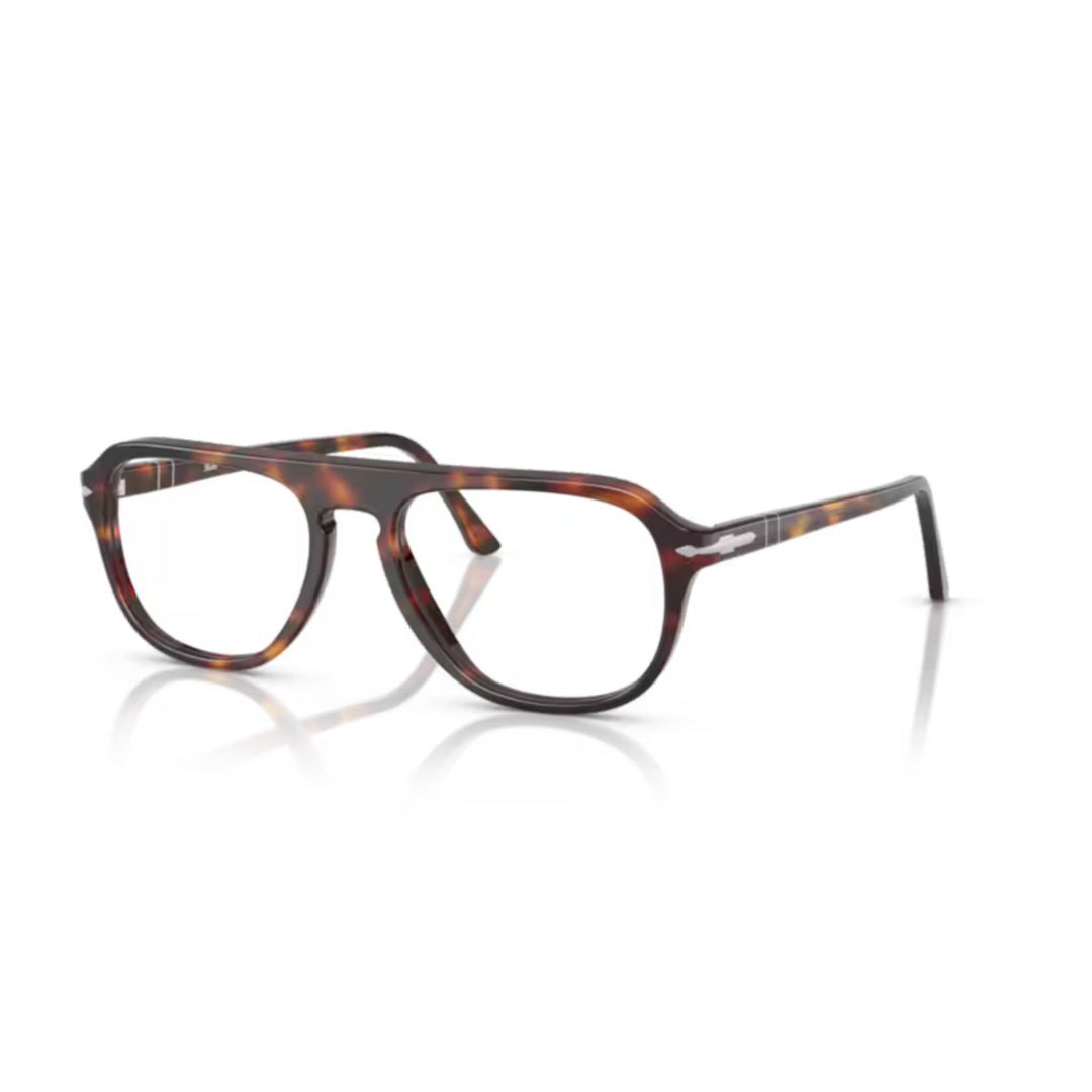 0po3368v Aviator-Inspired Tortoiseshell Sunglasses with Refined Metallic Detail