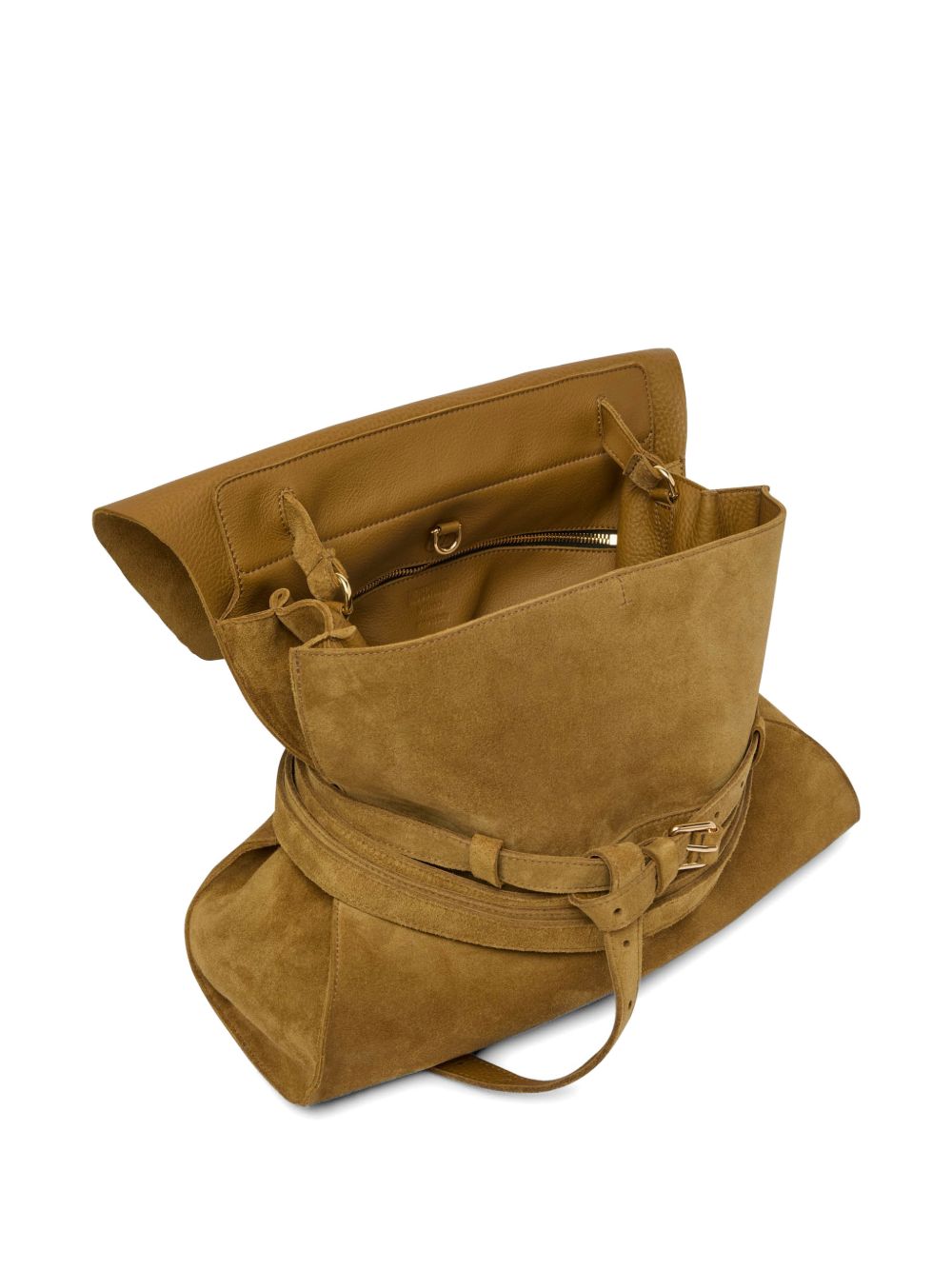 Suede-like Structured Bag