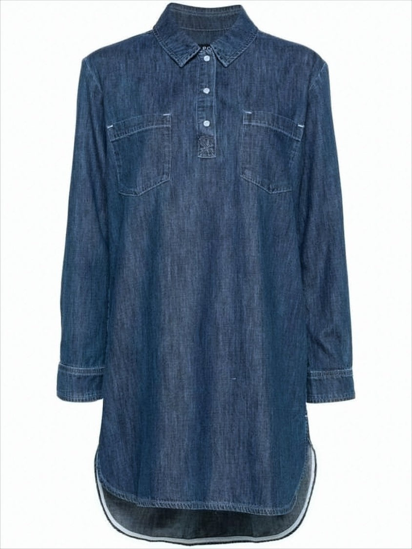 Relaxed Denim Midi Dress