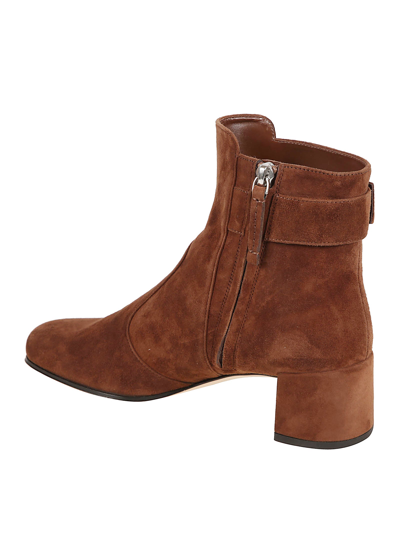 Rich Brown Suede Ankle Boots