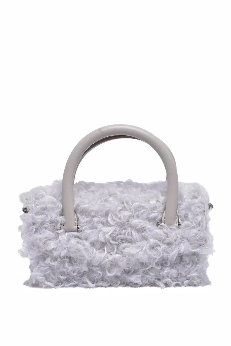 Hand Bag Polyester - White