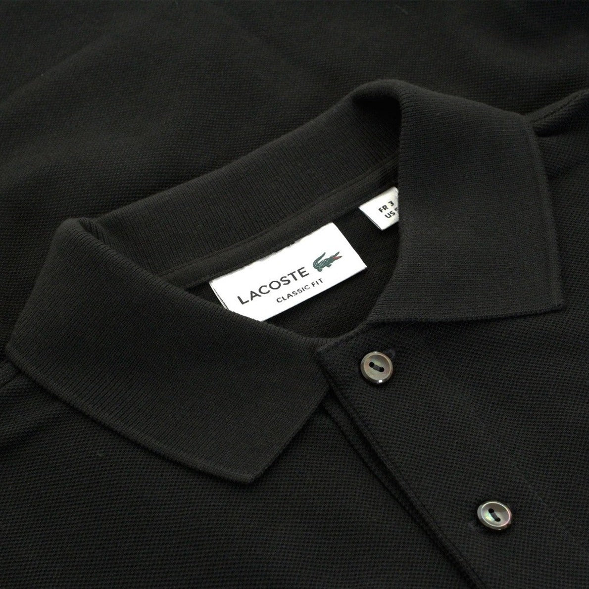Black Long-Sleeved Polo