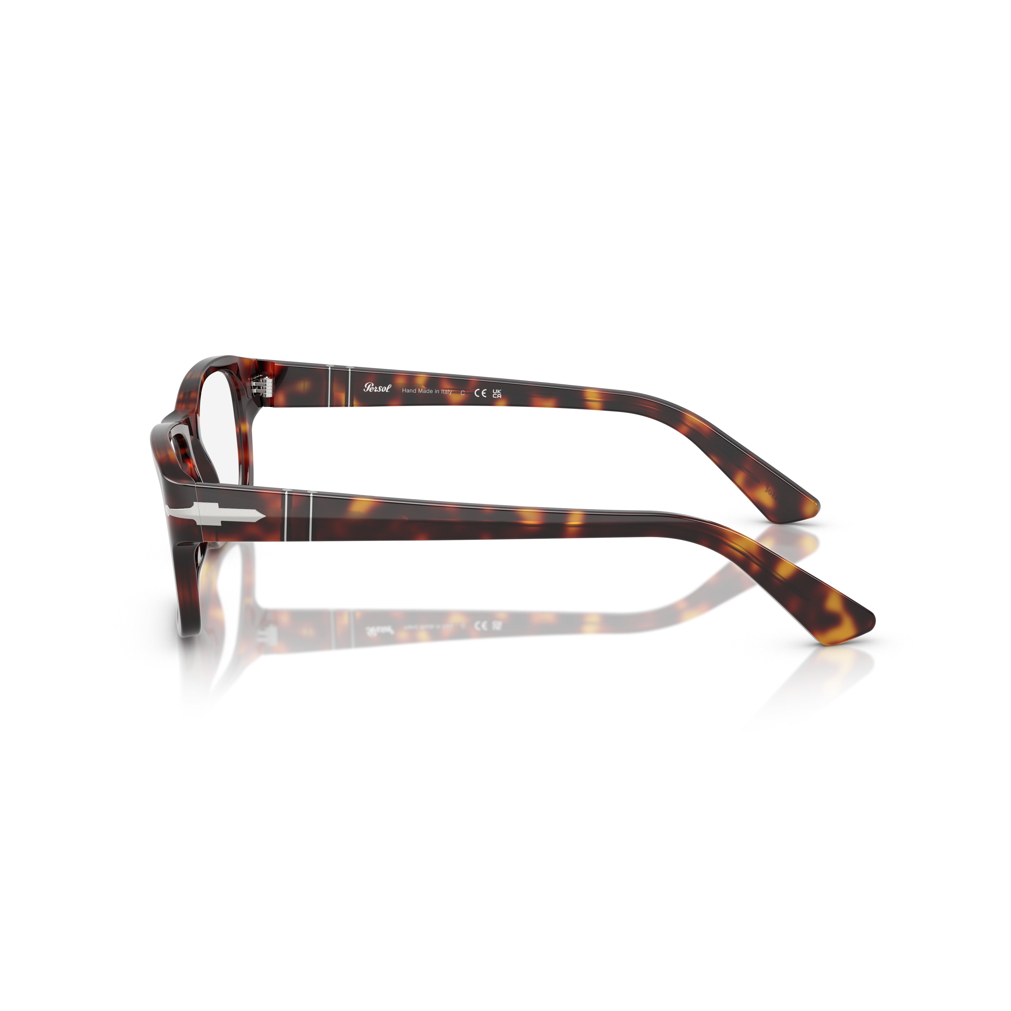 0po3364v Rectangular Acetate Eyeglasses with Tortoiseshell Pattern