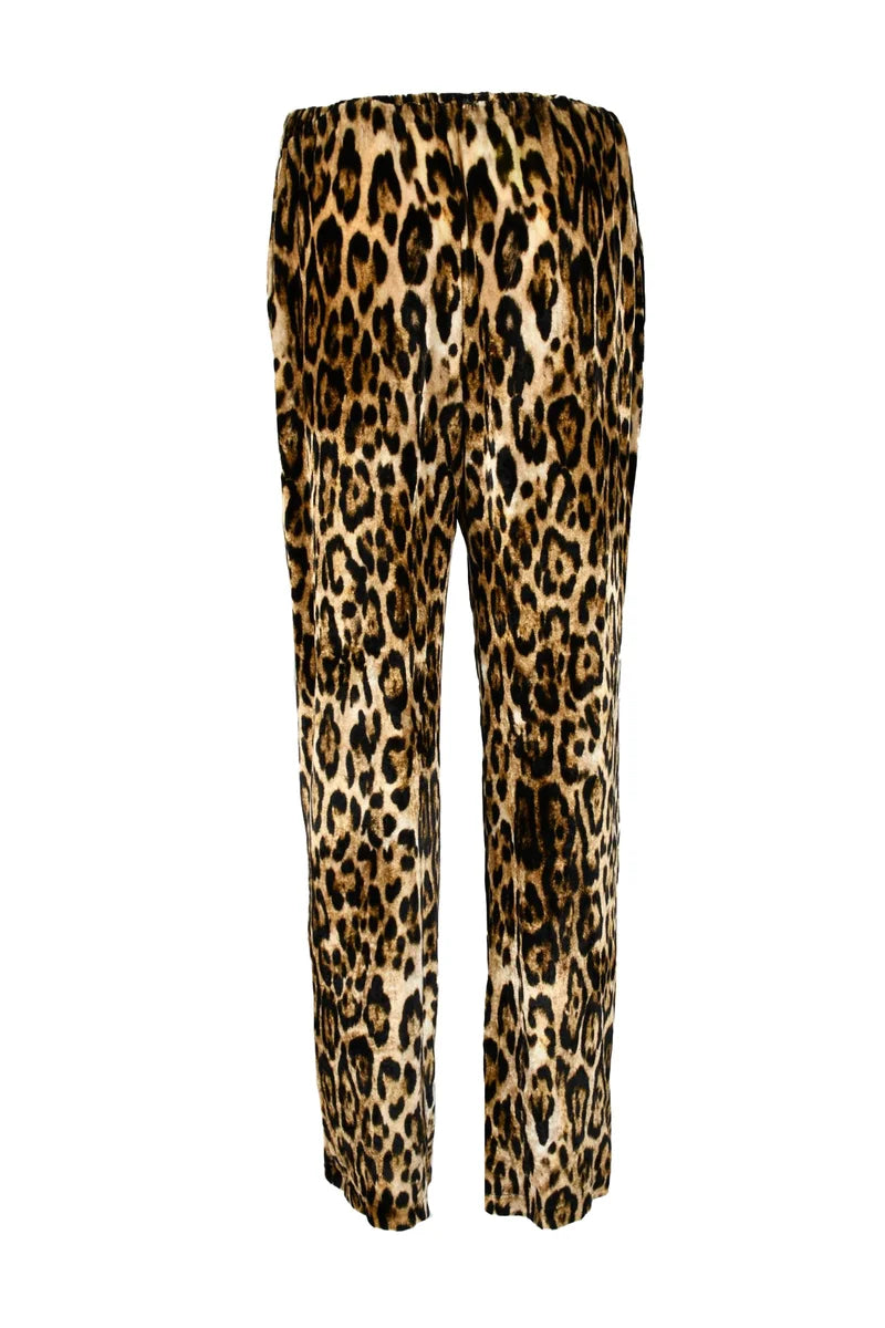 Leopard Print Cropped Trousers