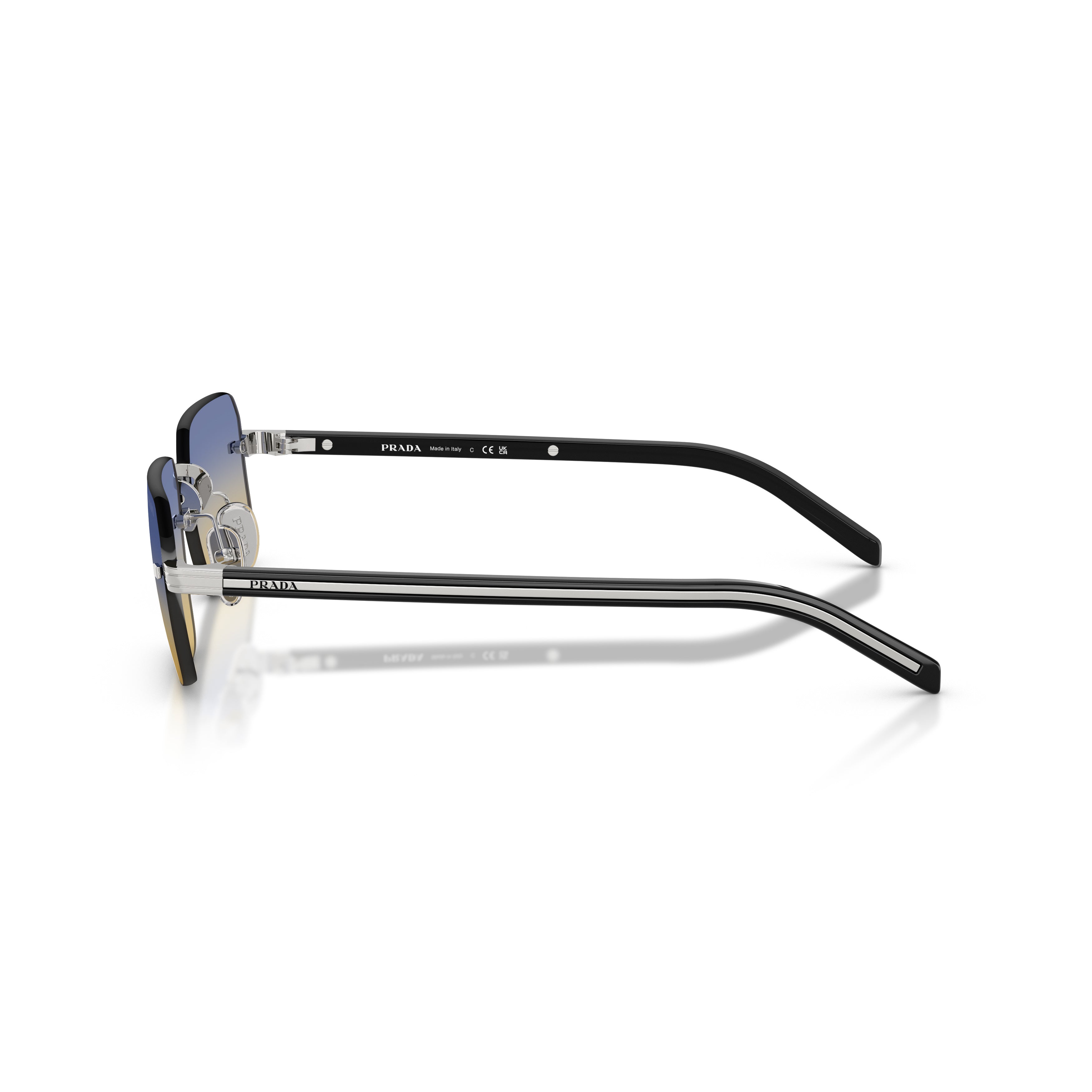 0pr D55s Rimless Square Sunglasses