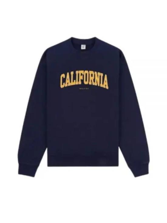 Long-Sleeved Cotton Sweatshirt with Collegiate Print