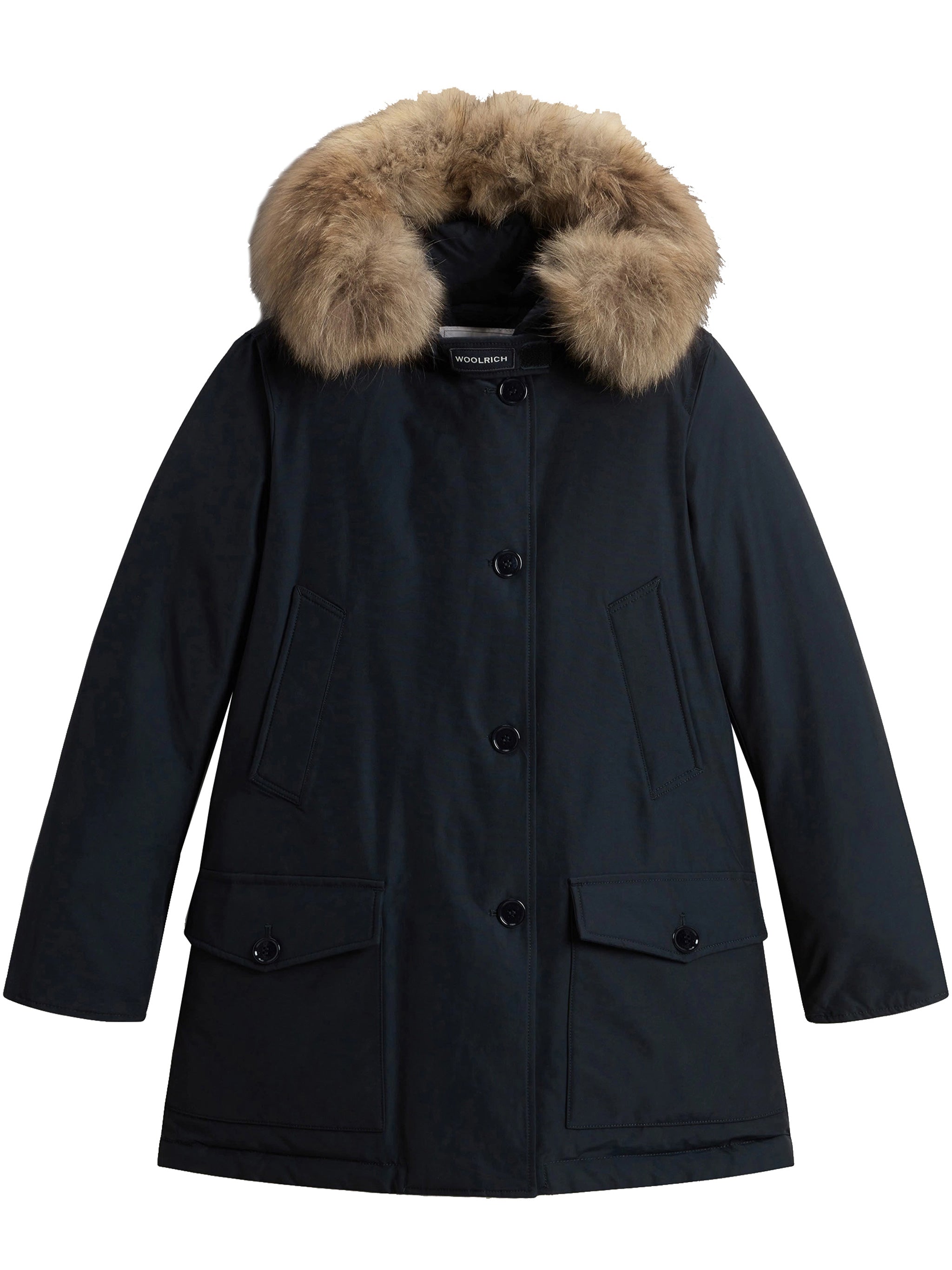 Black Arctic Detachable Fur Down Parka
